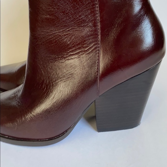 NEW Jeffrey Campbell Flynn Burgundy Boots Size 7 - Picture 7 of 16